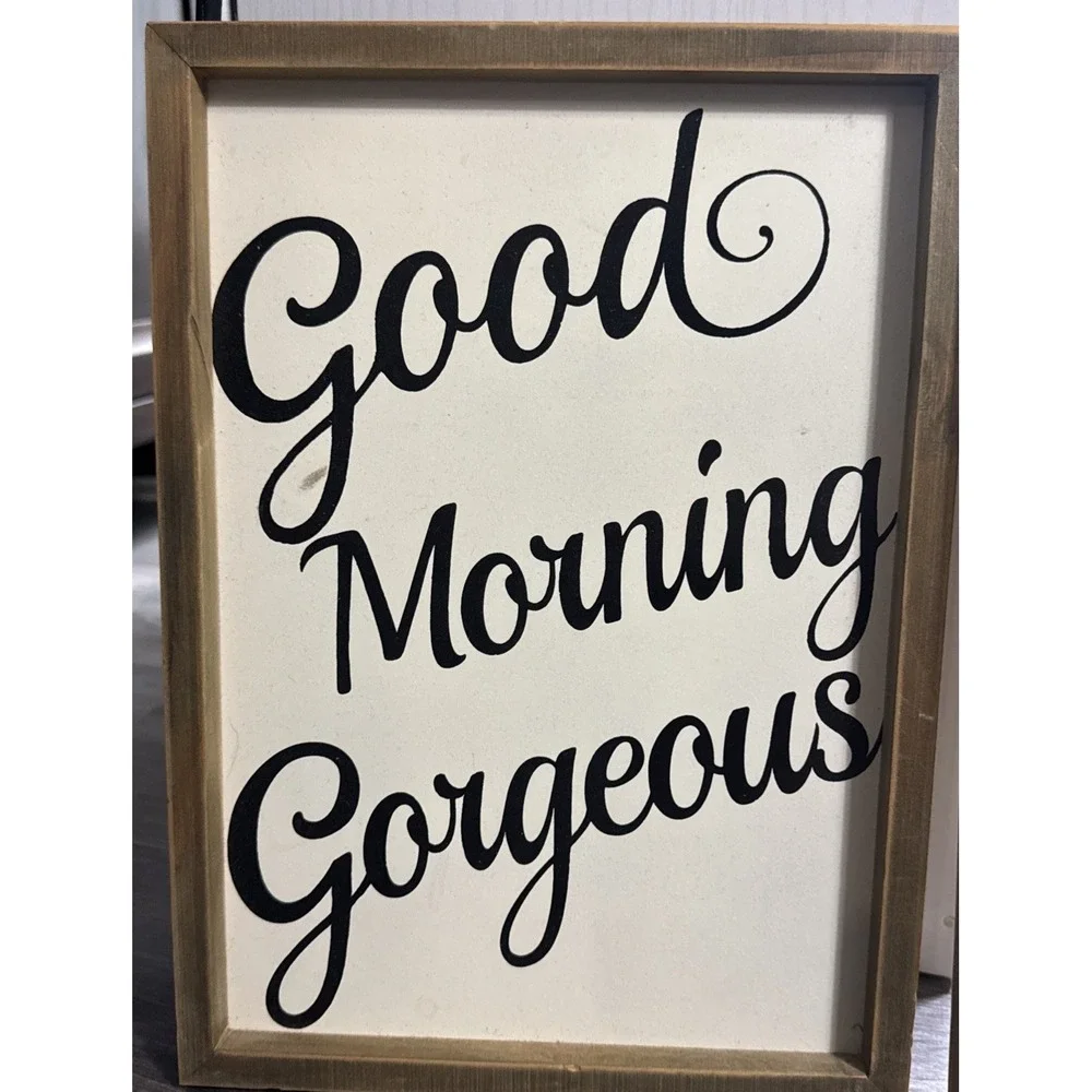 Hello There Handsome and Good Morning Gorgeous Matching Wall Art Decor
